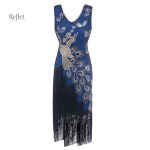 Robe rétro années 20 avec détails raffinés
