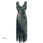 Robe vintage des années 20, parfaite pour soirées