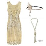 Robe élégante année 30, découpe classique