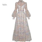 Robe rétro élégante années 40 style bourgeoise