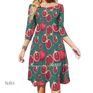 Robe rétro à manches longues, inspirée des années 70