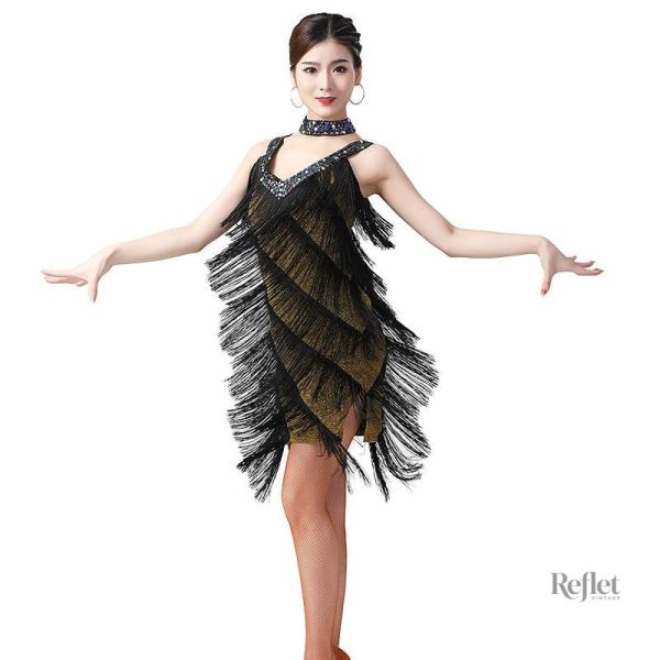 Robe vintage élégante inspirée des années 30