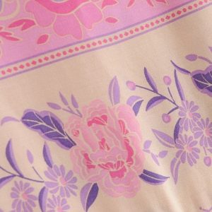 Robe vintage rose inspirée des années 70