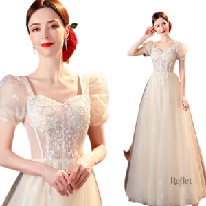 Robe de bal élégante pour petites filles en rose