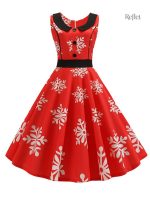Robe rouge vintage des années 70