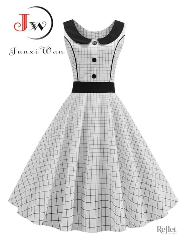 Robe courte rouge style années 70
