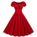 Robe rouge façon années 20 élégante et rétro