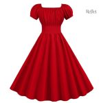 Robe rouge classique style années folles