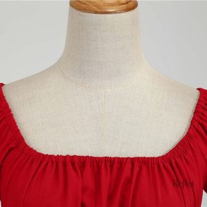 Robe festive rouge années 20 pour soirées
