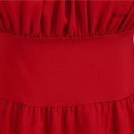 Robe rouge à franges, touche années 20 chic