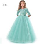 Robe festive rouge pour jeune fille