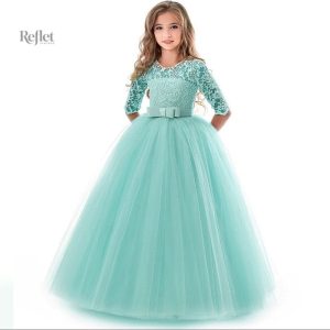 Robe festive rouge pour jeune fille