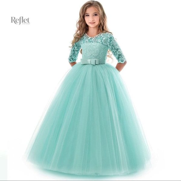 Robe festive rouge pour jeune fille