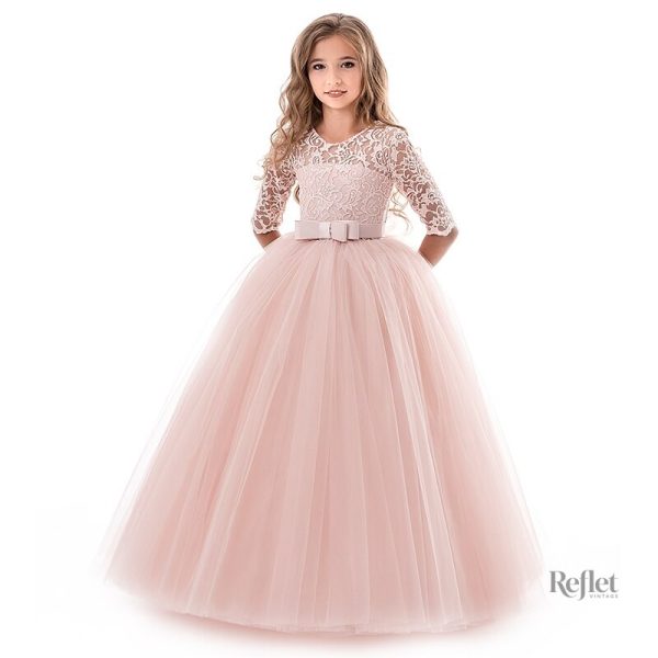 Robe rouge pour fêtes d'enfants