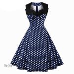 Robe sans manche rétro inspirée des années 70