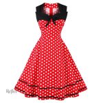Robe estivale vintage sans manches années 70
