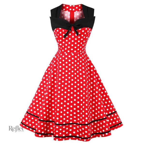 Robe estivale vintage sans manches années 70