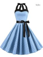 Robe sans manches couleur vive années 60