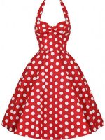 Robe rétro sans manches style années 60