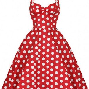 Robe rétro sans manches style années 60