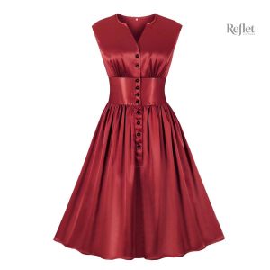 Robe satinée années 20, élégante et vintage