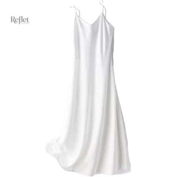 Robe fluide années 20 satinée