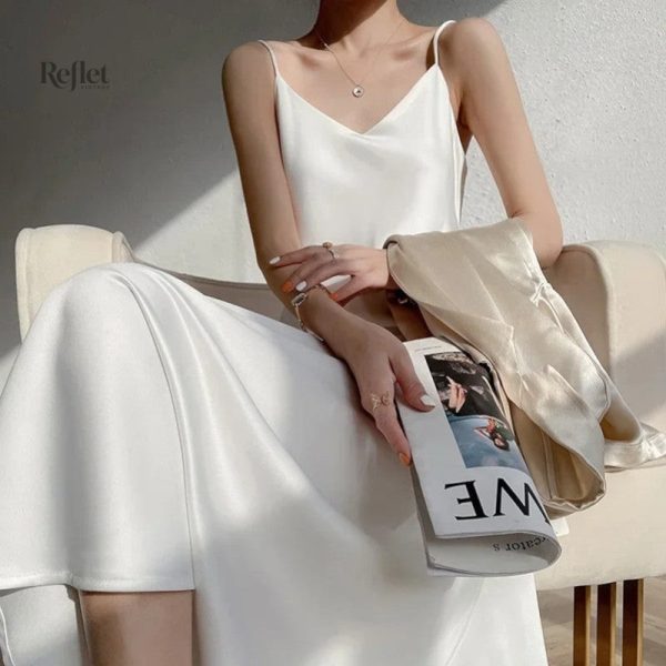 Robe soirée années 20 mariage satin