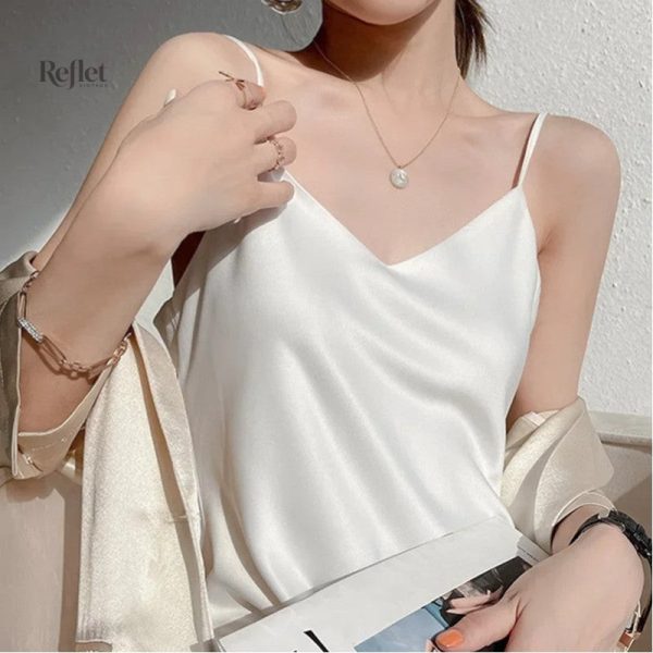 Robe satin à bretelles années 20