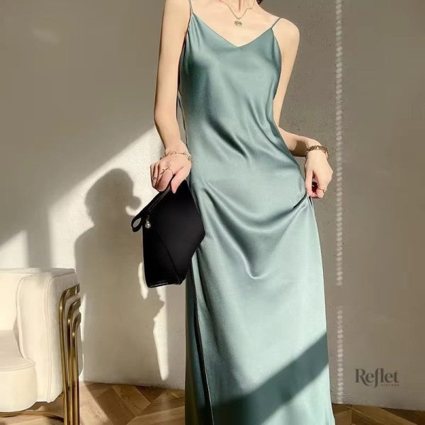 Robe vintage satinée style années 20