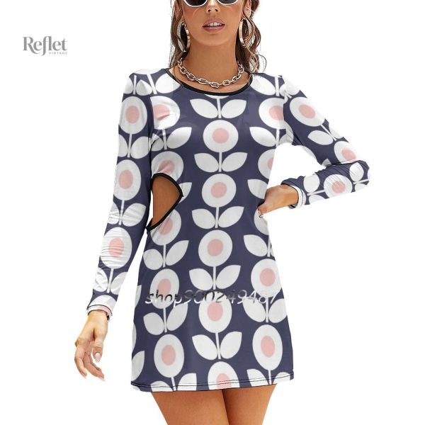 Robe rétro aux accents sexy des années 70