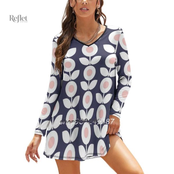 Robe élégante aux motifs années 70