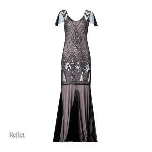 Robe de soirée charleston, esprit années 20