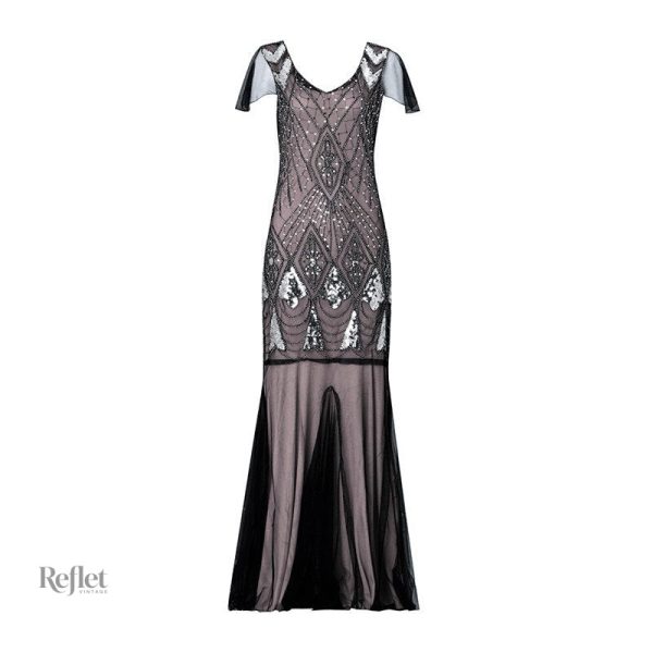 Robe de soirée charleston, esprit années 20