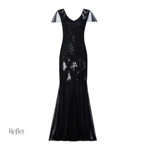 Robe rétro années 20, look glamour pour événements
