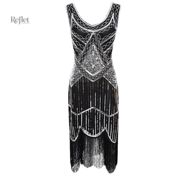 Style rétro : robe blanche années 20