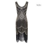 Design classique années 20, robe blanche