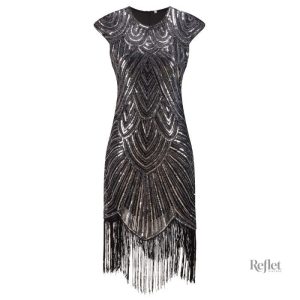 Robe vintage des années 30, style soirée