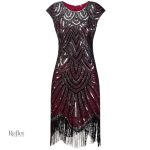 Robe soirée rétro années 30, chic et stylée