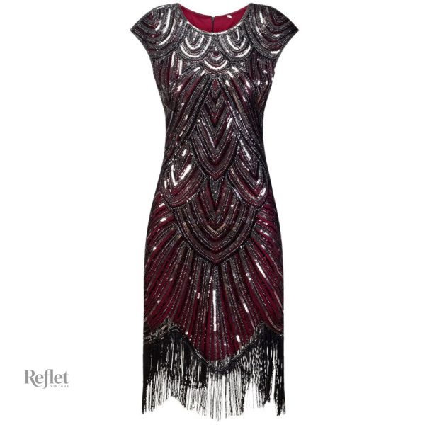 Robe soirée rétro années 30, chic et stylée