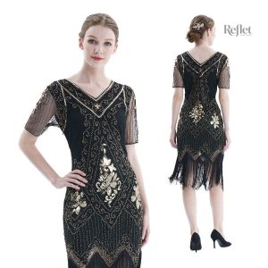 Robe Soirée Femme Année 30 élégante et vintage
