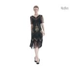 Robe vintage des années 30 pour femme, style classique