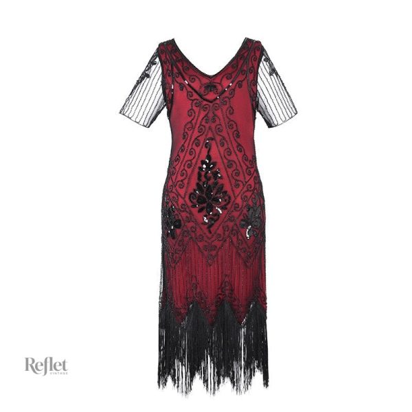 Robe rétro années 30 pour femme, charme intemporel