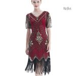 Élégante robe soirée année 30, touche de glamour