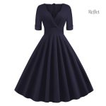 Robe soirée à volants, allure rétro