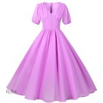 Robe élégante années 60, idéale pour les événements