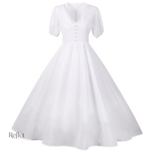 Style rétro : robe soirée années 60 féminine