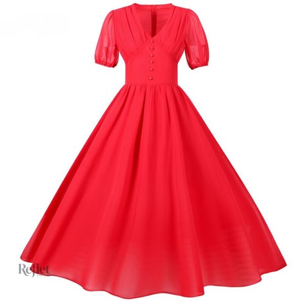Modèle de robe vintage années 60 pour femmes