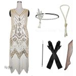Robe soirée style années 20, élégante et vintage