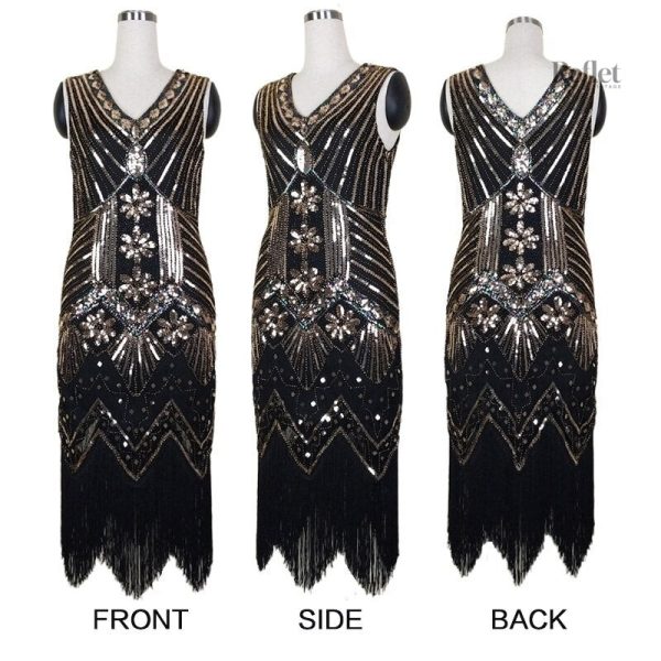 Mode années folles, robe soirée glamour