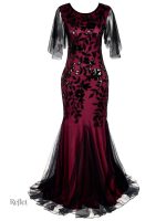 Robe soirée style années 30 élégante et vintage